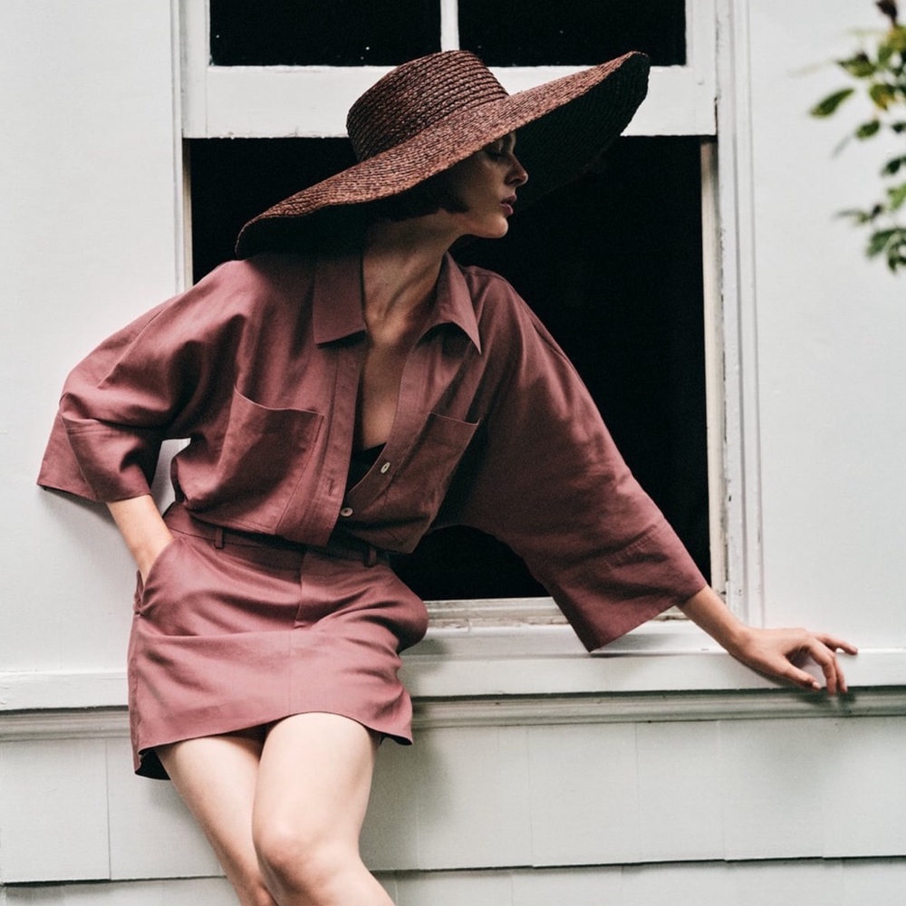 RAFFIA PICTURE HAT